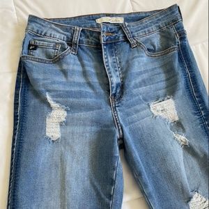 Rancan Distressed High-Rise Jeans